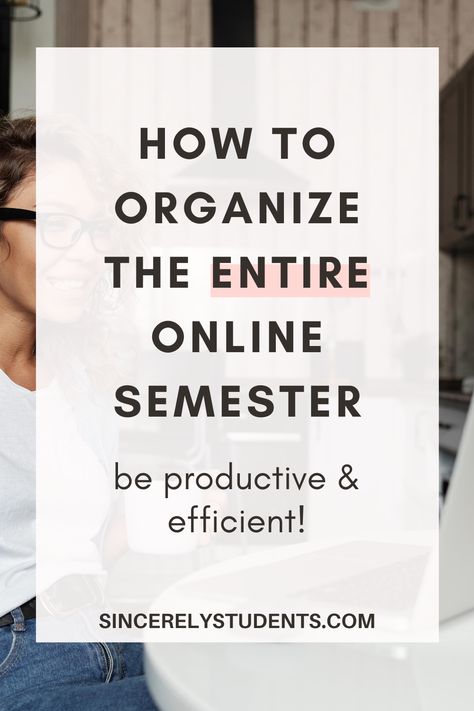 Online Class Tips, Online College Hacks, Online Class Aesthetic, Online College Tips, Online College Aesthetic, Organize Assignments College Students, Online College Tips At Home, College Study Tips Online Classes, How To Organize College Classes