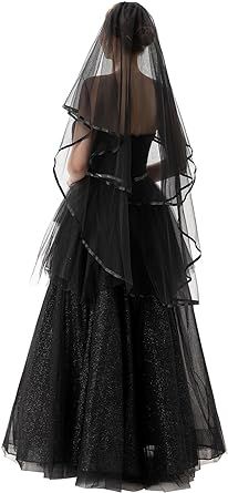 PAMOR 2 Tier Lace Veil Cathedral Tulle Sheer Wedding Halloween Party Costume Veil for Bride With Comb Halloween Wedding Dresses, Veil For Bride, Dog Ears Headband, Real Wigs, Jasmine Bridal, Veil Cathedral, Halloween Party Costume, Cheerleading Hairstyles, Wedding Halloween