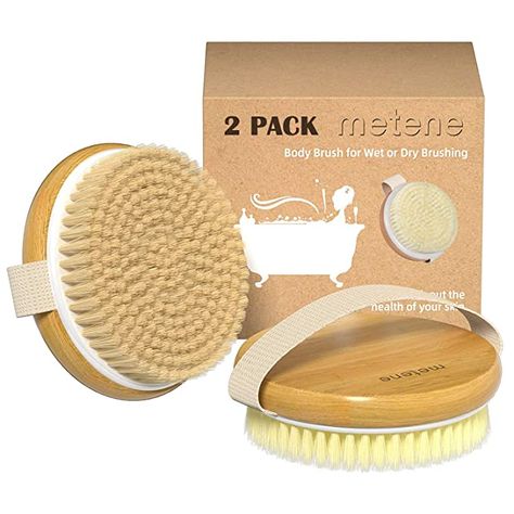 Body Exfoliator Brush, Shower Brush, Dry Body Brushing, Bamboo Brush, Exfoliating Brush, Skin Brushing, Body Brush, Body Scrubber, Dry Brush