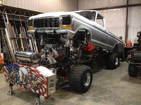 Bound For Glory pulling truck Truck Pull Outfit, 79 Ford Truck, Truck And Tractor Pull, 1979 Ford Truck, Obs Chevy Long Bed, Truck Pulls, Megladon Monster Truck, Big Monster Trucks, Lifted Ford