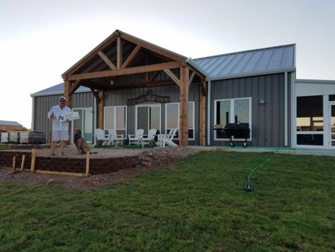 Prefab Steel Home TX, Living Quarters | Allied Steel Buildings Metal Building Homes Cost, Pre Engineered Metal Buildings, Metal Building Kits, Metal House Plans, Steel Building Homes, Metal Barn Homes, Metal Building Home, Pole Barn House Plans, Barndominium Floor Plans