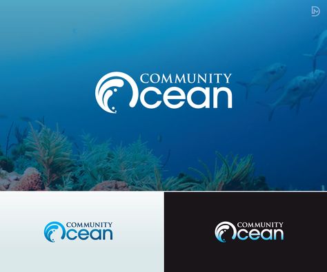 Logo for non-profit marine conservation organization, Community Ocean | 49 Logo Designs for Community Ocean Ocean Logo Ideas, Ocean Logo Design Ideas, Environment Logo Design, Ocean Environment, Marine Logo, Ocean Logo, Environment Logo, Logistics Logo, Nautical Logo