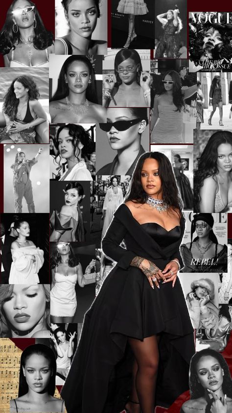 Rihanna Collage, Black Aesthetic Wallpaper, Black Aesthetic, Bad Girl, Pretty Wallpapers, Your Aesthetic, Connect With People, Rihanna, Creative Energy