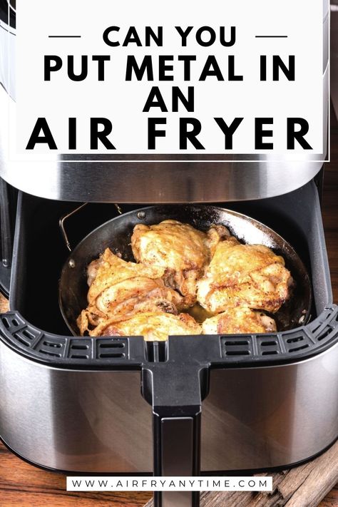 Curious about putting metal in your air fryer? Check out this article to learn about the dos and don'ts of using metal in your favorite kitchen appliance. #airfryer #kitchenhacks #cookingtips #metalcooking #kitchenappliances Air Fryer Recipes Uk, Air Fryer Tips, Airfry Recipes, Air Fryer Recipes Chips, Air Fryer Recipes Dessert, New Air Fryer Recipes, Air Fryer Recipes Snacks, Air Fryer Cooking Times, Cooks Air Fryer