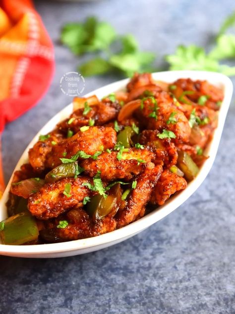 Baby Corn Manchurian | Crispy Baby Corn Manchurian Dry - Cooking From Heart Chicken Stir Fry Rice, Manchurian Dry, Hot Garlic Sauce, Green Chilli Sauce, Manchurian Recipe, Restaurant Style Recipes, Baby Corn, Corn Dishes, Savory Rice