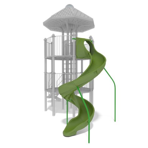 10' Tower WhooshWinder™ Slide - Spiral Playground Slide - NEW! Climbing Dome, Whittling Ideas, Public Playground, Playground Structures, Playground Slide, Volcano Bay, Commercial Playground Equipment, Landscape Structure, Architecture Collage