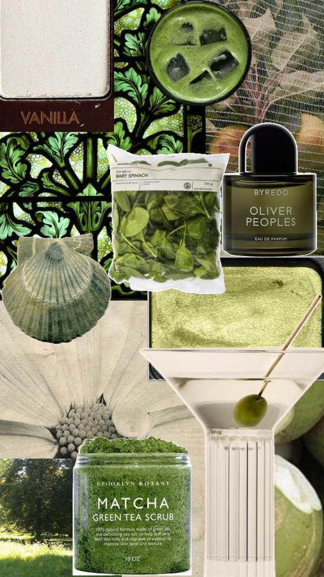 #cleangirl #selfcare #matcha #green #moodboard Green Moodboard, Green Tea Scrub, Self Branding, Improve Skin Tone, Matcha Green, Improve Circulation, Matcha Green Tea, Baby Spinach, Oliver Peoples