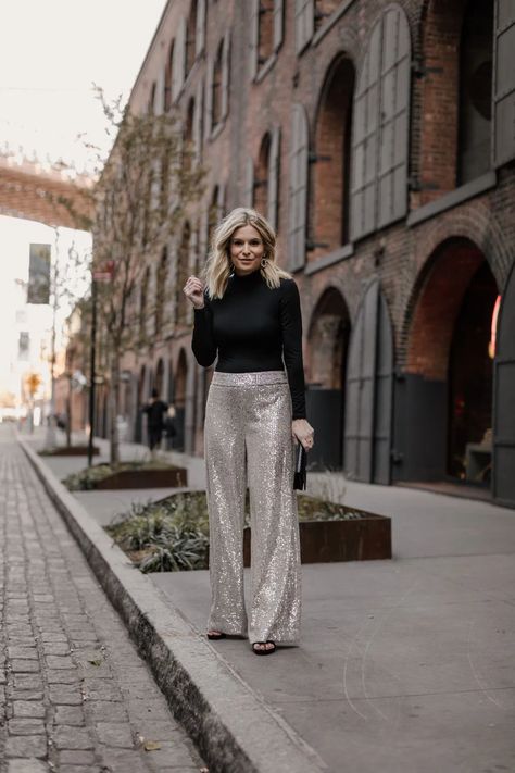 S Sequin Pants Outfit Holiday, Sparkle Pants Outfit, Black Sequin Pants Outfit, Sequin Pants Outfit, Sequins Pants Outfit, Pants Outfit Ideas, Sequin Pant, 3 Ways To Wear, Outfit Zara