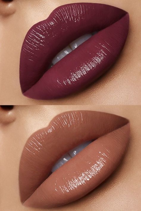 Pretty Lipstick Colors, Nabla Cosmetics, Lip Color Shades, Fall Makeup Trend, Matte Lipstick Shades, Lipstick For Dark Skin, Perfect Lipstick, Lipstick Kit, Makeup News