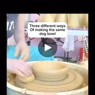 4.5K views · 69 reactions | This was a super fun exploration in my #madskillspotteryapprenticeship open studio. One of the students wanted to learn how to make a dog bowl and then it turned out. Everybody wanted to learn how to make a dog bowl. I had the first idea and the students had the second two ideas. In the end, I’m actually not sure which is the best way, they were all fun! 🤩🥰🥳🎉👍🏽

#wheelthrowing #pottery #ceramics #handmade #clay #wheelthrownpottery #wheelthrown  #potterywheel #ceramicartist #pottersofinstagram #stoneware #instapottery #potterystudio #wheelthrownceramics #potter #ceramicstudio #potterylife #potterylove #handmadeceramics #madskillspotteryapprenticeship #ceramicsofinstagram #artist #clayartist #tutorial #amythepotter #womanpotter #femalepotter #throwlikeagirl Wheelthrowing Pottery, Throw Like A Girl, Wheel Thrown Ceramics, Wheel Throwing, Wheel Thrown Pottery, Open Studio, Pottery Ceramics, Dog Bowl, Ceramic Studio