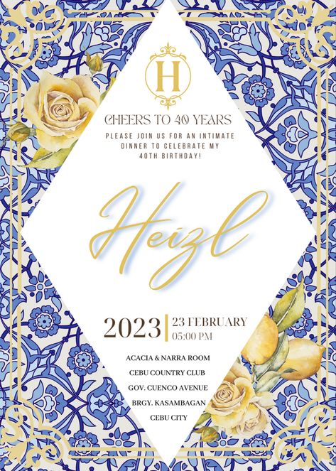 #amalficoast #positano #dolcegabbana #40thbirthdaytheme Cebu City, Positano, Amalfi Coast, 40th Birthday, Birthday Theme, Amalfi, Birthday Invitations, Birthday