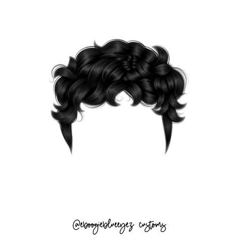 Male Hair Sketch, Men Hairstyle Drawing, Png Imvu, Brown Fluffy Hair Boy, Hair Illustration, Afro Men, Hair Sketch, Hair Png, Black Curly Hair