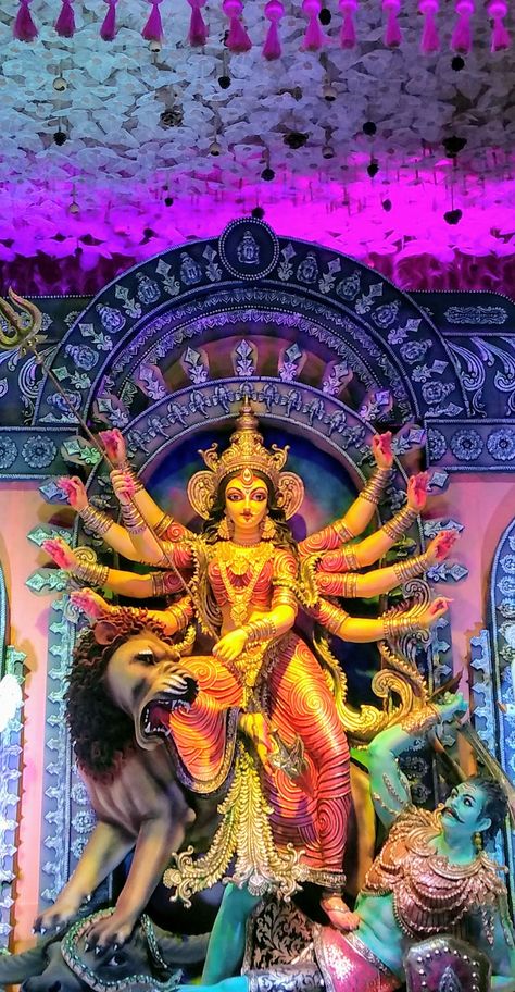 Durga Puja Mahisasur Mardini Images, Mahisasur Mardini, Navaratri Images, Maa Durga Hd, Durga Murti, Durga Puja Wallpaper, Aesthetic Snap, Durga Pooja, Ma Durga