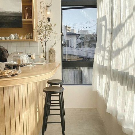 Adulting Aesthetic, Channel Aesthetic, Minimalistic Clothing, Milk Aesthetic, Korean Coffee Shop, Coffee Interior, Restaurant Kitchen Design, Korean Coffee, Cream Pastel