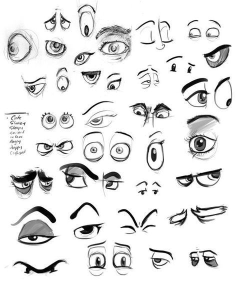 Illustration Eyes, Caricature Tutorial, Disney Eyes, Cartoon Drawings Of People, Cartoon Eyes Drawing, Character Design Cartoon, Cartoon Drawings Disney, Cartoon Drawings Of Animals, Caricature Sketch