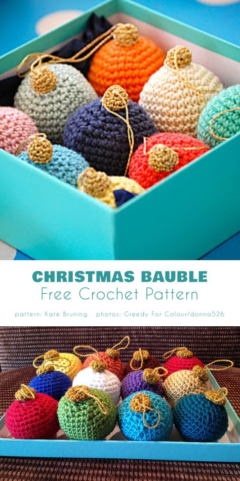 Christmas Balls Crochet Free Pattern, Christmas Baubles Crochet Free Pattern, Crochet Christmas Baubles Pattern, Free Crochet Christmas Bauble Patterns, Crochet Christmas Bobble Ornament, Xmas Crochet Decorations Free Patterns, Knitted Christmas Baubles Free Patterns, Crochet Ornament Ball Free Pattern, Crocheted Christmas Baubles Free Pattern