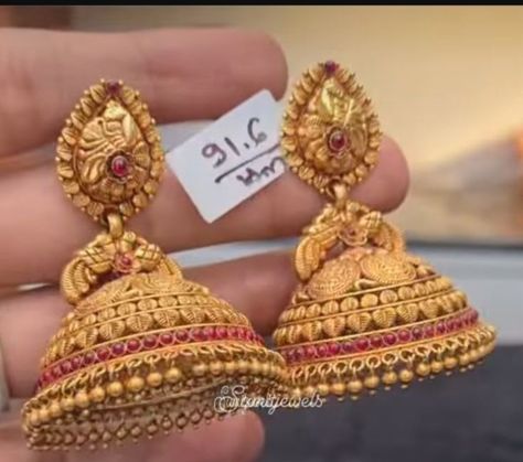 Latest Jumkas Design Gold 2022, Earrings Gold Indian Buttalu, Gold Jumkas Design Bridal, Antique Jumki Designs Gold, Gold Jimiki Earrings Designs, Latest Jhumka Designs Gold Indian, Earings Design Gold Indian Jhumka, Gold Buttalu Earrings Latest Heavy, Jhumki Designs Gold Indian Bridal