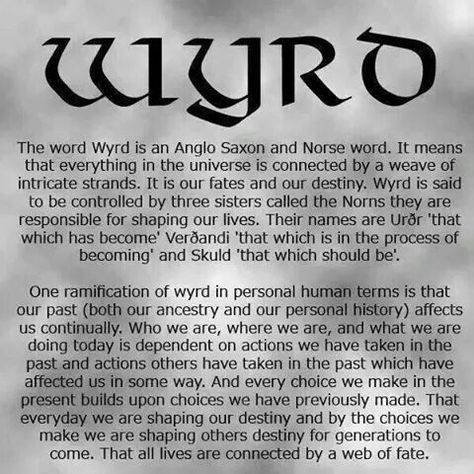 Wyrd meaning Wyrd Rune, Hand Knuckles, Norse Words, Norse Myth, Viking Life, Norse Pagan, Norse Vikings, Anglo Saxon, Witchy Stuff