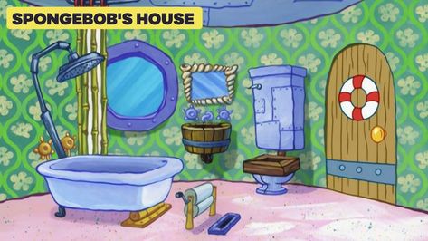 Spongebob Bathroom, Spongebob House, Spongebob Friends, Spongebob Background, Background Zoom, Spongebob Cartoon, Spongebob Pics, Spongebob Painting, 4k Wallpaper Iphone