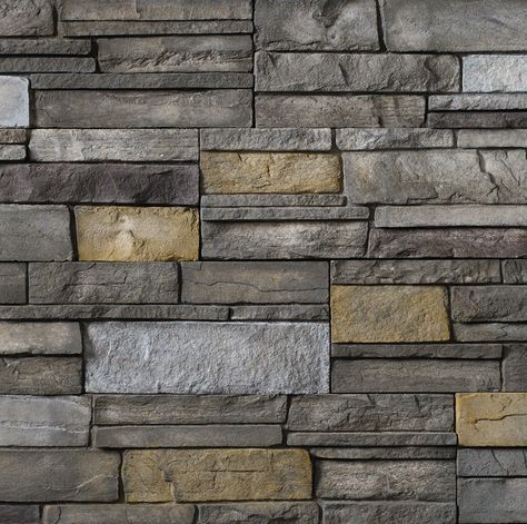 Sterling, LEDGESTONE Versetta Stone Sterling, Versetta Stone Exterior, Modern Rustic Traditional, Stone Vinyl Siding, Versetta Stone, Sterling Grey, Deep Lines, Stone Panels, Irregular Shapes