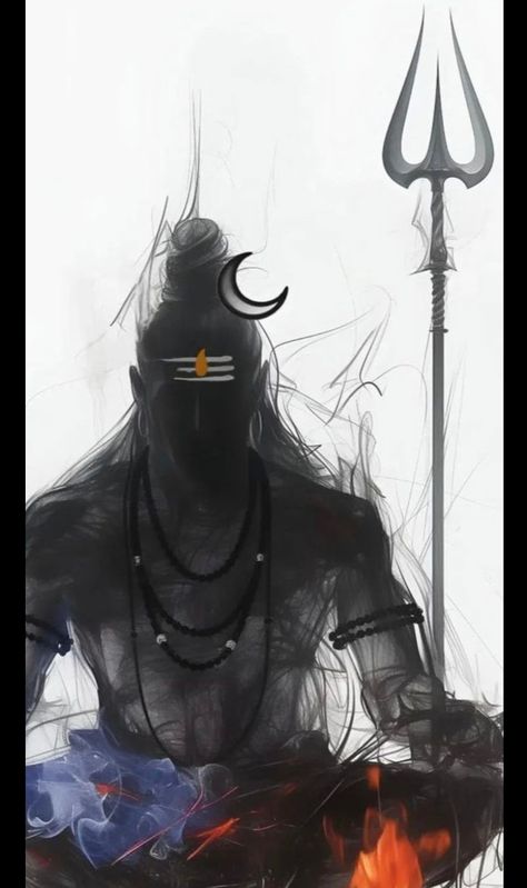 Mahadev Aesthetic Wallpaper, Aesthetic Shiva Wallpapers, Abhimanyu Mahabharat Painting, Lord Shiva Aesthetic, Bhairava God Art, Shiv Wallpaper, Mahadev Wallpaper, Bholenath Shiva, Camera Tattoo Design