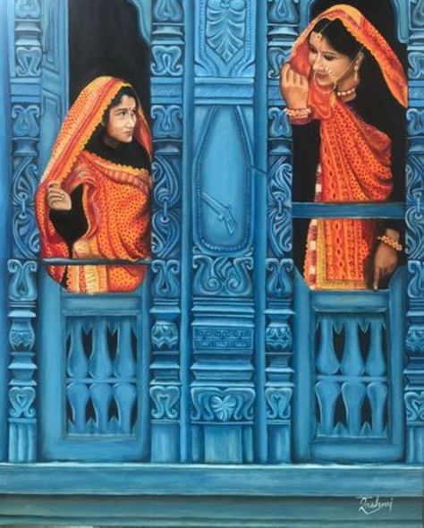 Culture Of Uttarakhand, Uttarakhand Culture Painting, Uttarakhand Painting, Pahadi Quotes, Uttarakhand Culture, Uttarakhand Beauty, Anime Face Shapes, Theme Illustration, Folk Culture