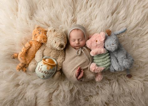 Pooh Bear Newborn Pictures, Winnie The Pooh Nursery Aesthetic, Winnie The Pooh Inspired Nursery, Gender Neutral Nursery Winnie The Pooh, Winnie The Pooh Baby Pictures, Winnie The Pooh Newborn Photography, Classic Pooh Bear Nursery, Subtle Winnie The Pooh Nursery, Vintage Pooh Bear Nursery