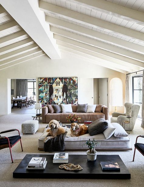 A Breakdown of Art & Furniture from Adam Levine’s House Tour - Grazia USA Clements Design, Chestnuts Roasting, Behati Prinsloo, Custom Chair, Design Salon, Vogue Living, Ranch Style Home, Adam Levine, Style Deco