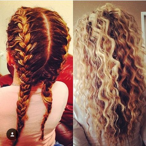 90+ Elegant and Beautiful French Braid Ideas - NiceStyles French Braid Waves, Hair Braid Diy, Overnight Braids, Braided Waves, Undercut Haircut, Two French Braids, Wavy Hair Overnight, Curly Hair Overnight, Overnight Hairstyles