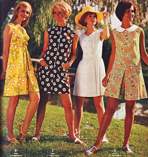 https://flic.kr/p/ubfS3C | Wards 69 ss summer dresses 60s Summer Dress, 1960s Summer Fashion, Moda Z Lat 70., Dress Style Names, 1960 Outfits, 1960s Summer, Outfits 60s, 60s Fashion Trends, 60s Outfits