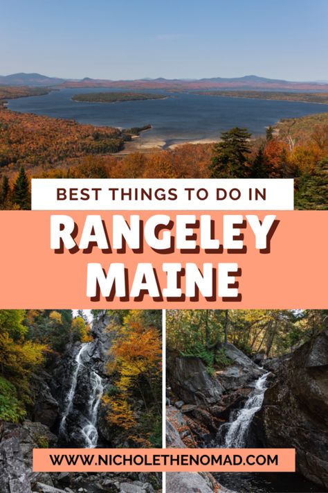 Rangeley Maine, Maine In The Fall, Mountain Skiing, Bald Mountain, England Travel Guide, Lakeside Park, Northern Maine, England Photography, Maine Vacation