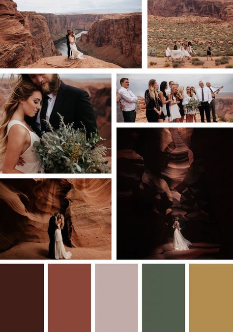 Grand Canyon Wedding, Destination Wedding Colors, Wedding Color Trends, Sedona Wedding, Funny Wedding Photos, Desert Colors, Desert Wedding, Arizona Wedding, Foto Ideas Instagram