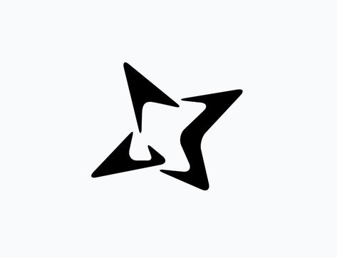 Star Logo, Tattoo Designs, Logo Design, Branding, Black And White, White, Black, Design