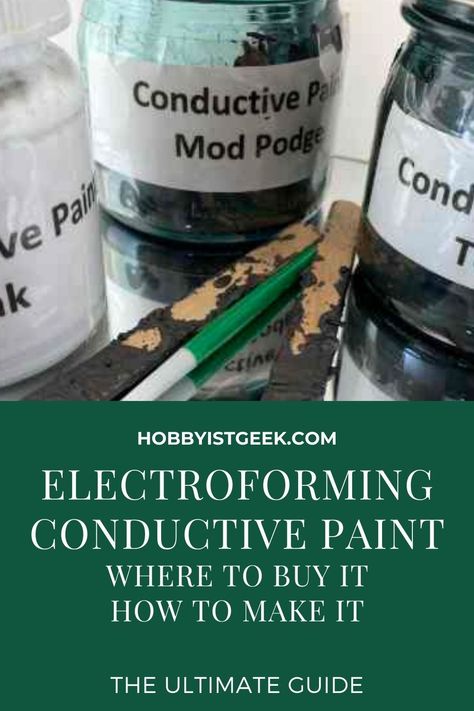 What is conductive paint? Conductive paint is the substance we coat our pieces with before the electroforming process, this paint has conductive properties and therefore allows the electricity to pass through the piece, which is vital for the electroforming process! You can buy your conductive paint all over Amazon and Etsy, but more on that later! Of course, conductive paint can also be made as a DIY product through many different ways using powder graphite. Electroforming Tutorial, Hippie Jewelry Diy, Electroforming Jewelry, How To Make Ink, Electroplating Diy, Electric Paint, Conductive Ink, Copper Electroformed Jewelry, Graphite Paint