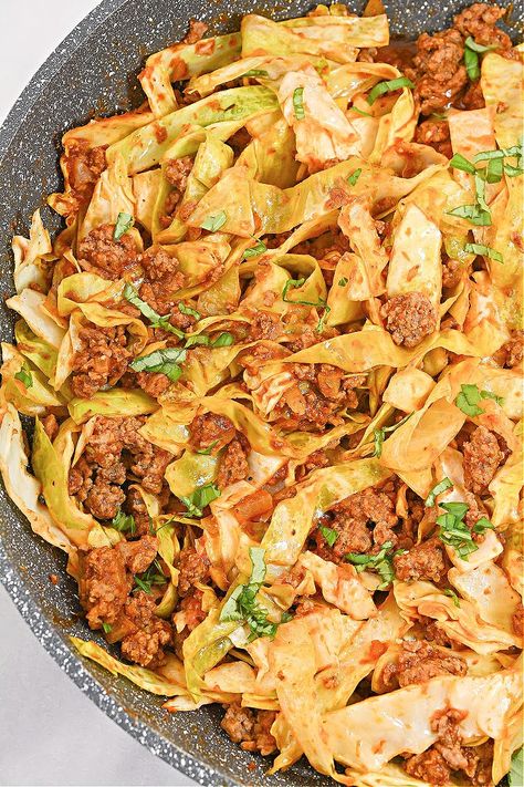 Keto Italian Beef With Cabbage Noodles Keto Italian Beef, Keto Goulash, Keto Cabbage Recipes, Beef With Cabbage, Keto Cabbage Recipe, Stylish Cravings, Cabbage Noodles, Keto Cabbage, Cabbage Dishes