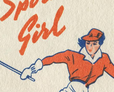 Ski Club Logo, Retro Ski Poster, Vintage Skiing Aesthetic, Vintage Skiing, Ski Poster, Ski Print, Cotton Art, Sports Girl, Ski Decor