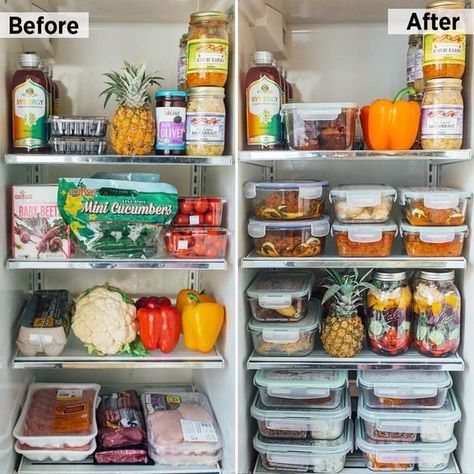 Fridge Organization Inspiration Ideas - Buttered Side Up   Liberateyourspacenyc.com kitchen organization ideas, pantry organization, food labels, kitchen tips, kitchen ideas, organization, organization ideas, DIY, budgetfriendly, kitchen hacks Fridge Healthy, Joanna Teplin, Kitchen Hack Decor, Fridge Goals, Fridge Organisation, Fridge Organization Ideas, Healthy Fridge, Kitchen Storage Hacks, Organization Pantry