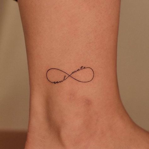 Friendship Tattoos Infinity, Small Couple Tattoos Infinity, Infinity With Letters Tattoo, Infinity Couple Tattoo Designs, Fine Line Infinity Symbol Tattoo, Minimal Infinity Tattoo, Love You Infinity Tattoo, Couple Tattoos Infinity Symbols, Eternity Tattoo Infinity Signs