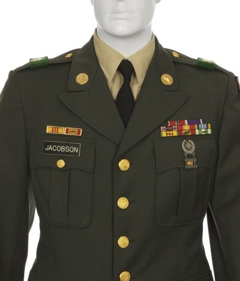 US Army Enlisted Class ''A'' Uniform (1960s) Navy Dress Uniforms, Army Dress Uniform, Army Service Uniform, Usmc Uniforms, Us Army Uniforms, Green Uniform, Army Combat Uniform, Military Dress Uniform, Army Dress