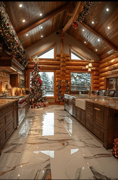 Dream House Dining Room, Lodge Floor Plans, Luxurious Things, Barn Dominium, Honeycomb Wallpaper, Modern Log Cabins, Rich Rich, Lodge House, Log Cabin Ideas