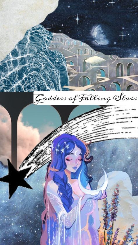 Asteria || Goddess Series || #goddesses #fallingstars #dreams #wallpapers #stars #nighttime #astrology Asteria Goddess, Goddess Aesthetic, Star Goddess, Falling Stars, Greek Mythology, Night Time, Your Aesthetic, Creative Energy, Astrology