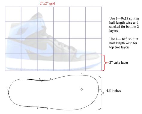 Jordan Shoe Cake Template | 3D High Top Sneaker Fondant Nike Shoe Template, Jordan Shoe Cake Template, Nike Shoe Cake Template, Sneaker Treats, Nike Shoe Cake, Trainer Cake, Nike Cake, Fondant Shoes, Jordan Cake