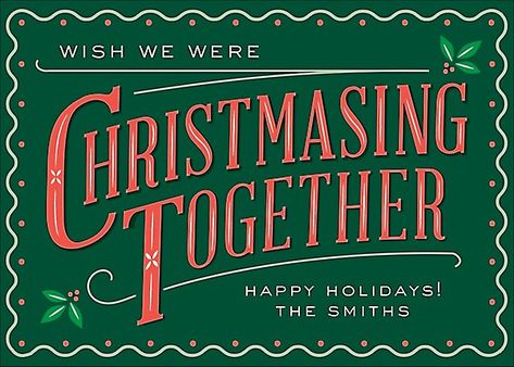 Christmasing Holiday Card | Paper Source Corporate Holiday Cards, Church Media Design, Holiday Campaign, Post Holiday, Holiday Design Card, Paperless Post, Holiday Break, Christmas Post, Holiday Planning