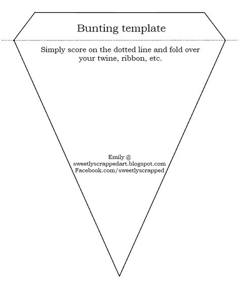 FREE Bunting Printable Pattern- Great for parties, holidays, showers, etc. Diy Banner Template, Diy Slinger, Bunting Ideas, Bunting Template, Bunting Pattern, 3d Templates, Anniversaire Diy, Activity Director, Diy Banner