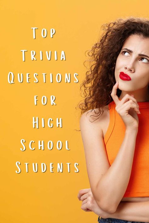 Teen Trivia Questions And Answers, Trivia Questions And Answers For Teens, Questions For High School Students, Pop Culture Trivia, Fun Quiz Questions, Health Quiz, Fun Trivia Questions, Old English Words, High School Kids