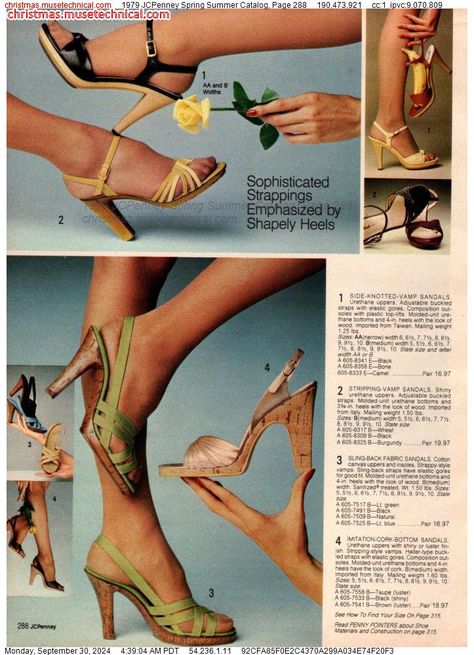 1980s Shoes, 80s Shoes, Vintage Sandals, High Heel Mules, 1980s Fashion, Fashion Marketing, Fashion Catalogue, Vintage Lingerie, 80s Fashion