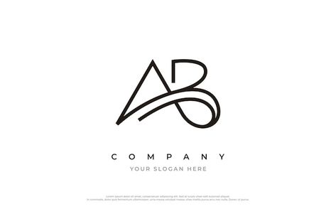 Ab Logo Design Fonts, Ab Initials, Ab Letter Logo, Ab Logo Design, Hospital Plan, Ab Logo, Monogram Logo Letters, Letter Logotype, Logo Desing