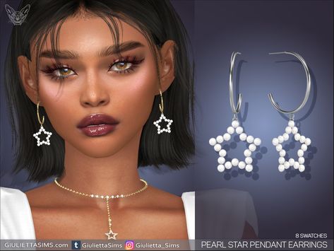 Sims 4 Cc Jewelry Nose, Sims 4 Star Earrings, Sims 4 Cc Y2k Jewelry, Sims 4 Cc Jewelry Pack, Sims 4 Cc Pearls, Sims 4 Nose Piercing Cc, Sims 4 Cc Accessories Earrings, Sims4 Earrings, Ts4 Earrings