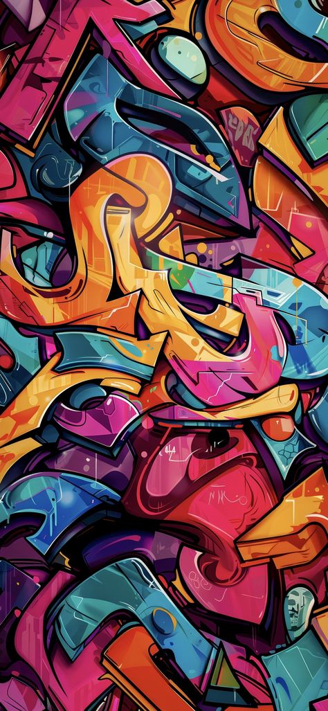 Colorful Graffiti Wallpaper, Skater Wallpaper Aesthetic Iphone, Graffiti Wallpaper Backgrounds, Futuristic Graffiti, Graffiti Art Wallpaper, Street Art Wallpaper, Graffiti Background, Home Screen Wallpaper Hd, Art Deco Design Graphics