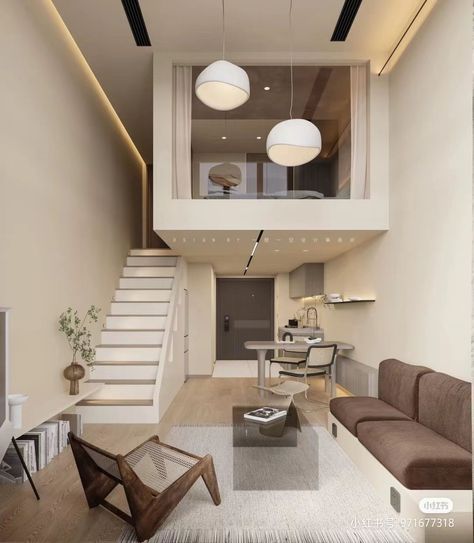 Loft Type House, Small Loft Apartment, Sofa Aesthetic, All Aesthetic, Apartments Ideas, Loft Flat, Decor On Amazon, Laneway House, Loft Apartments